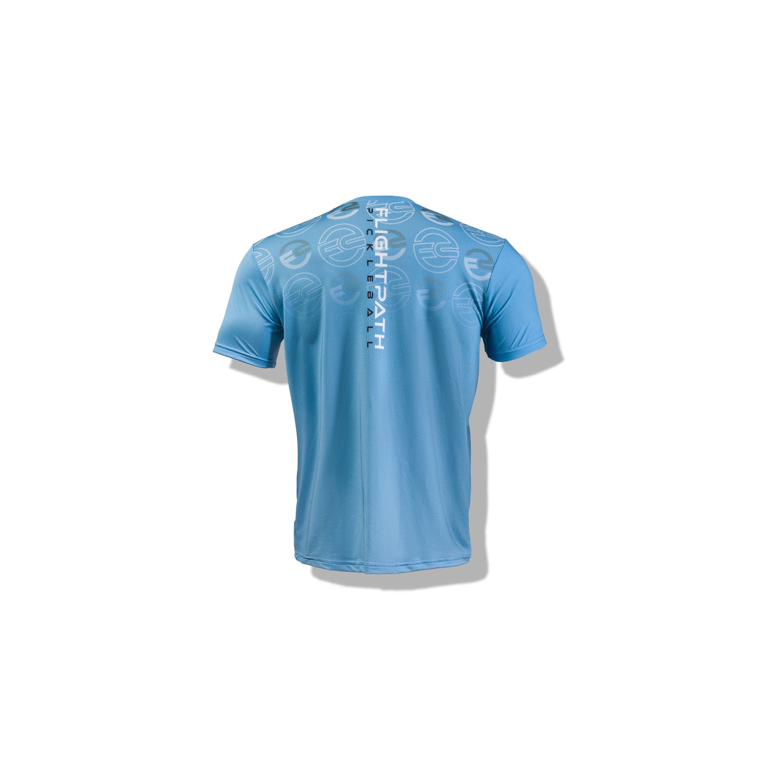 Men's Attack Tee (Blue with floating logo graphic)
