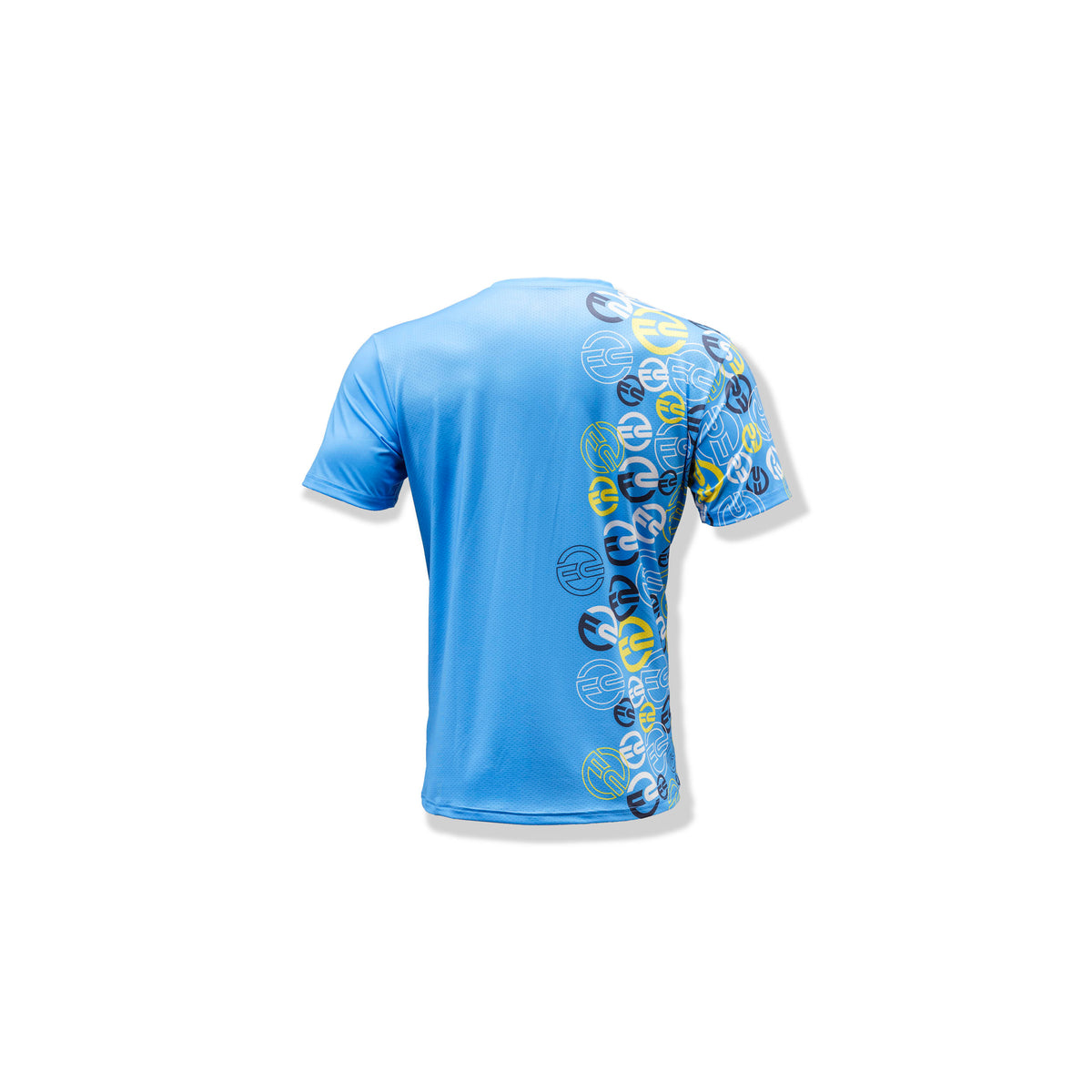 Men&#39;s Attack Tee (Electric Blue with wrap-around logo graphic)