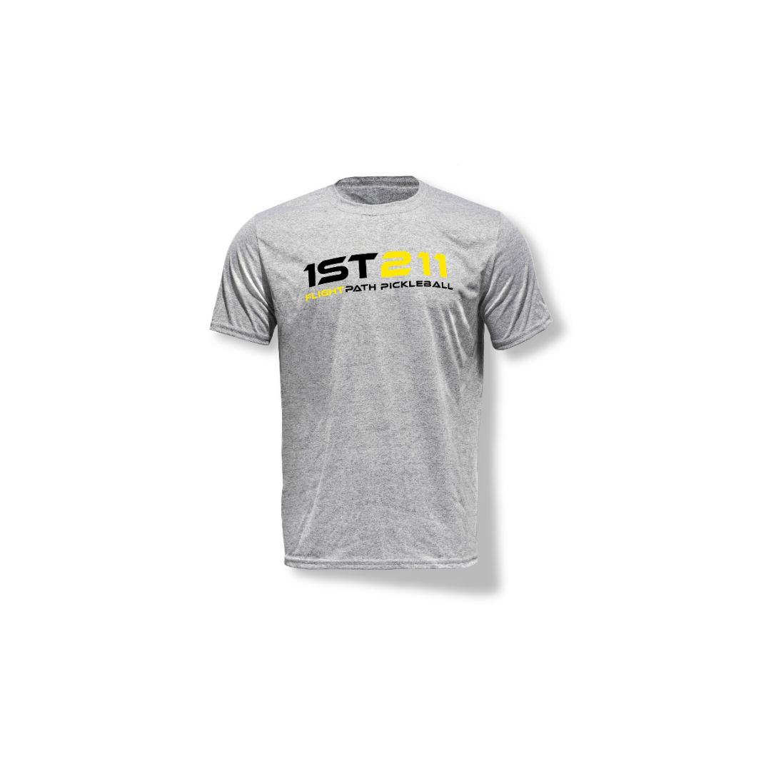 Men&#39;s Advantage Tee (Athletic Grey with Black/Bright Yellow) ~ PROJECT &quot;1ST211&quot; Design