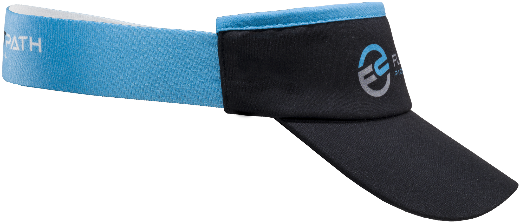 FlightPath Performance Visor (Black/Blue/Grey) - Flight-Path-Pickleball