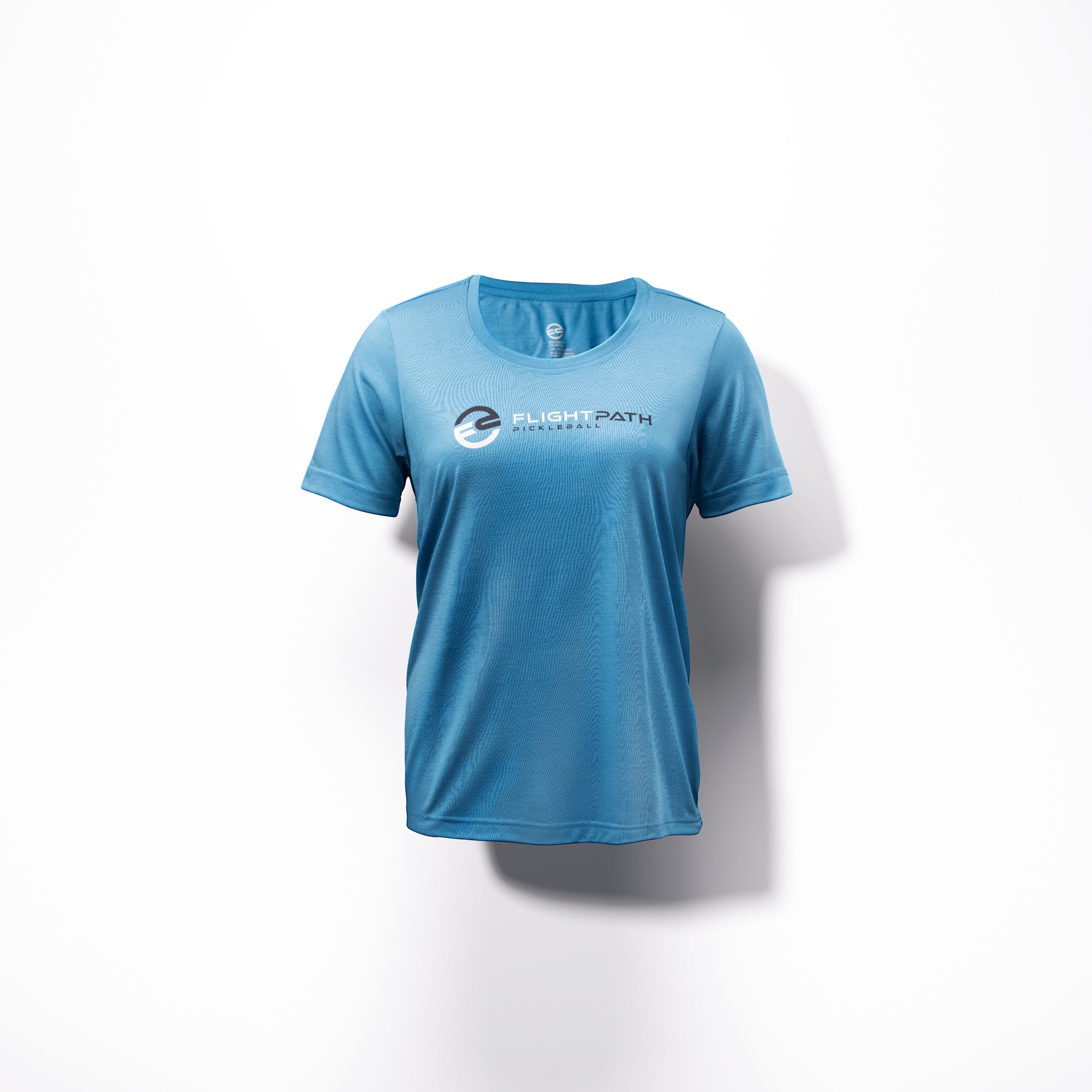 Women's Volley Tee (Blue) - Flight-Path-Pickleball