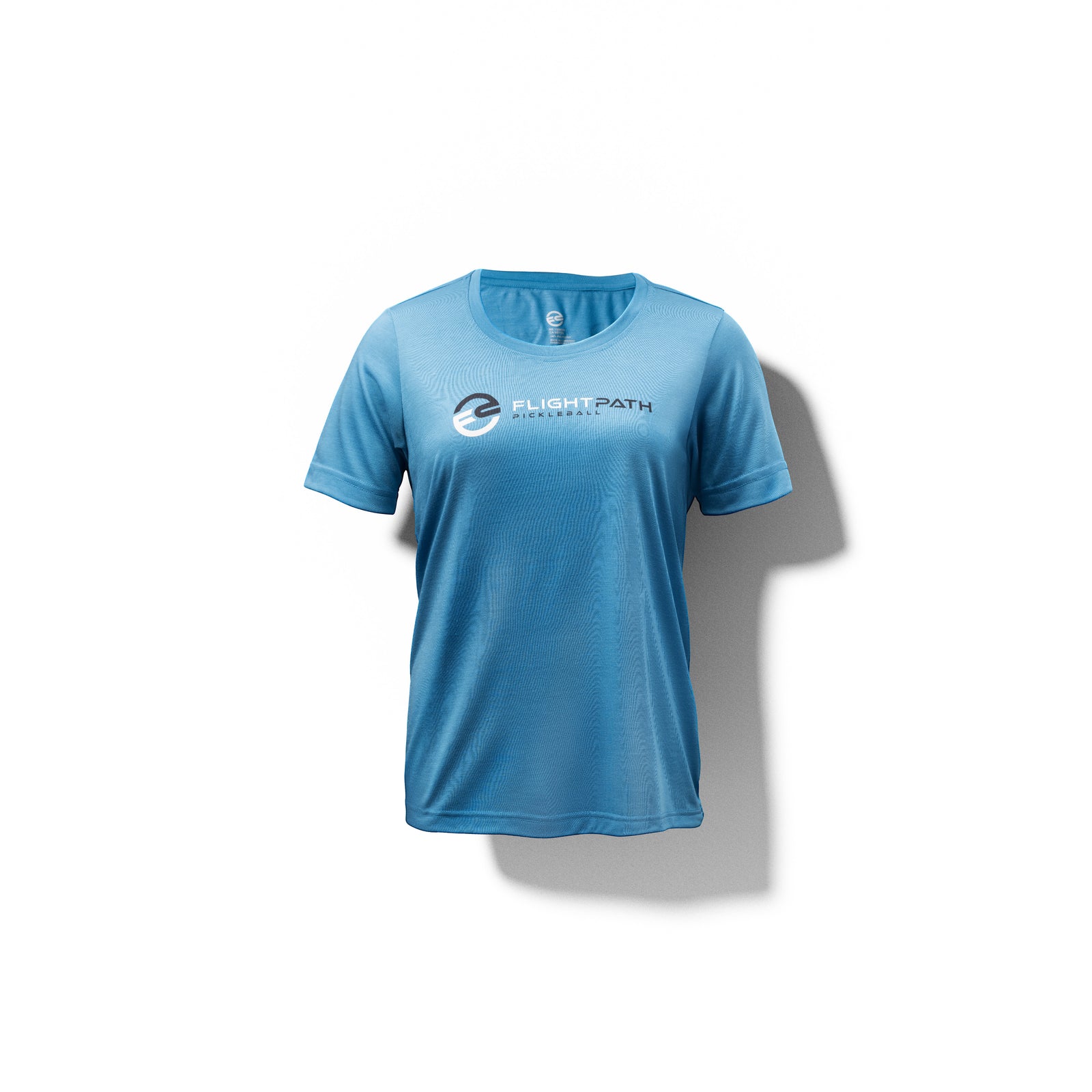 Women's Volley Tee (Blue) - Flight-Path-Pickleball