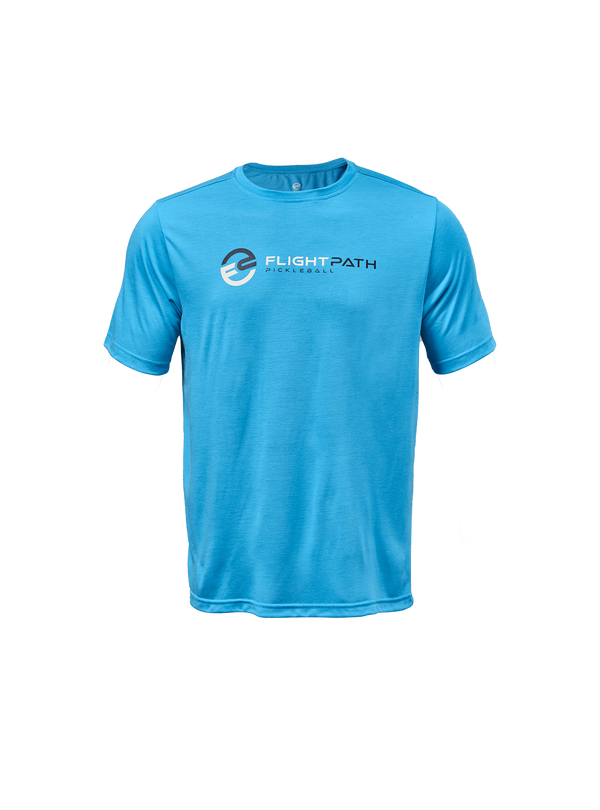 Men's Volley Tee (Blue) - FlightPath Pickleball
